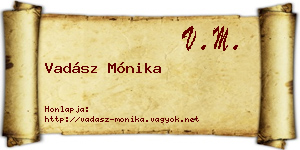 Vadász Mónika névjegykártya